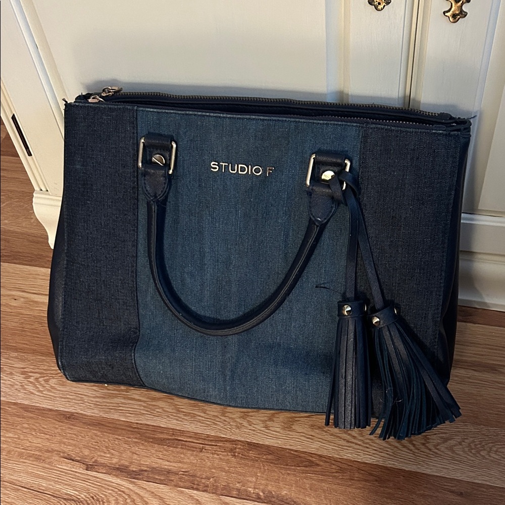 Studio F Denim Tote Bag